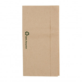 Fiesta Recyclable Recycled Lunch Napkin Kraft 32x30cm 1ply Dispenser Fold (Pack of 6000) - Click to Enlarge