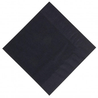 Duni Dinner Napkin Black 40x40cm 3ply 1/8 Fold (Pack of 1000) - Click to Enlarge