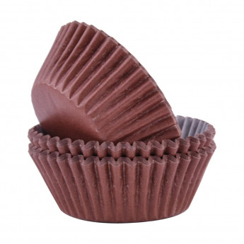 PME Block Colour Cupcake Cases Chocolate, Pack of 60 - Click to Enlarge