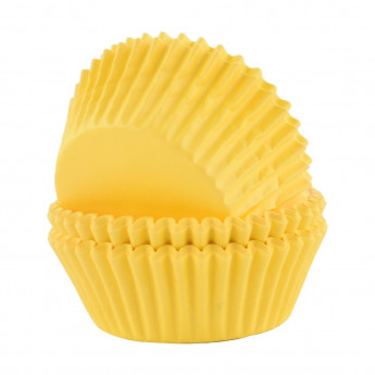 PME Block Colour Cupcake Cases Yellow, Pack of 60 - Click to Enlarge