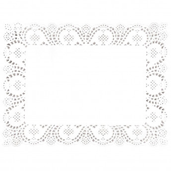 Olympia Rectangular Paper Doilies 400mm (Pack of 250) - Click to Enlarge