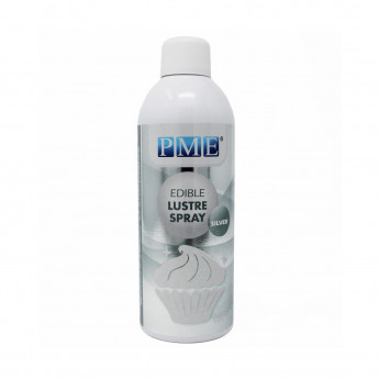 PME Edible Lustre Spray Silver 400ml - Click to Enlarge
