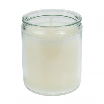 Star Light Clear Glass Candle Jars (Pack of 8) - Click to Enlarge
