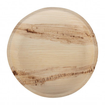 Fiesta Compostable Palm Leaf Plates Round 250mm (Pack of 100) - Click to Enlarge