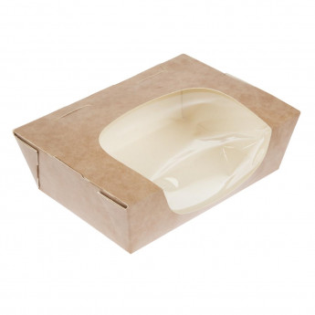 Colpac Zest Compostable Kraft Medium Salad Box 825ml/29oz (Pack of 250) - Click to Enlarge