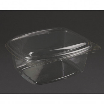 Vegware Compostable PLA Hinged-Lid Deli Containers - Click to Enlarge