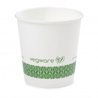 Vegware Compostable Espresso Cups Single Wall 114ml / 4oz (Pack of 1000) - Click to Enlarge