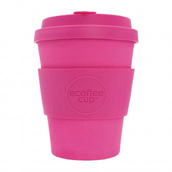 Ecoffee Cup Bamboo Reusable Coffee Cup Pink'd 12oz - Click to Enlarge