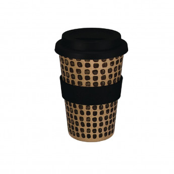 Huskup Rice Husk Compostable Reusable Coffee Cup Pebbles 14oz - Click to Enlarge