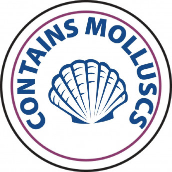 Vogue Food Allergen Label Molluscs (Pack of 1000) - Click to Enlarge