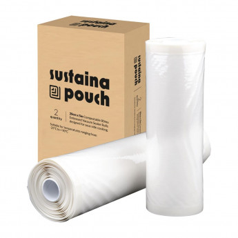 Sustainapouch Compostable Vacuum Sealer Rolls 200mm x 5m (x2) - Click to Enlarge