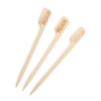 Biodegradable Bamboo Steak Markers Medium (Pack of 100) - Click to Enlarge