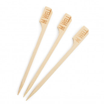 Biodegradable Bamboo Steak Markers Medium Well (Pack of 100) - Click to Enlarge