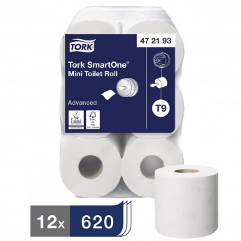 Tork SmartOne Mini Toilet Rolls (Pack of 12) - Click to Enlarge
