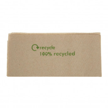 Swantex Recycled Lunch Napkin Kraft 32x30cm 1ply Pre-Folded (Pack of 6000) - Click to Enlarge