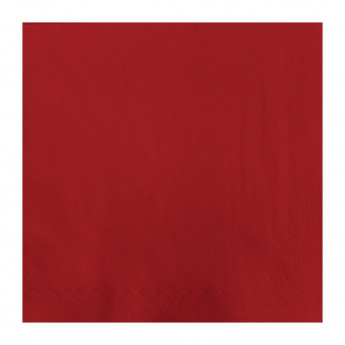 Fasana Lunch Napkin Red 33x33cm 2ply 1/4 Fold (Pack of 1500) - Click to Enlarge