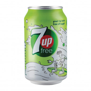 7up Sugar-free Cans 330ml (Pack of 24) - Click to Enlarge