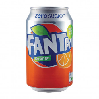 Fanta Zero Orange Cans 330ml (Pack of 24) - Click to Enlarge