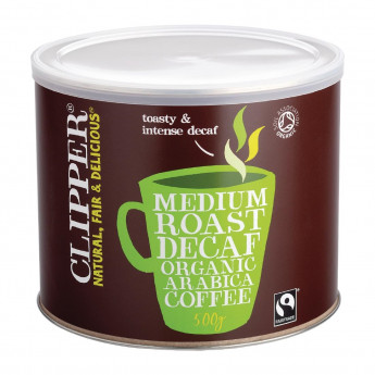 Clipper Fairtrade Decaf Coffee 500g - Click to Enlarge