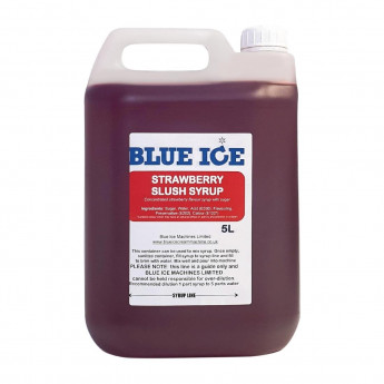 Blue Ice Slush Mix Strawberry Flavour 5Ltr - Click to Enlarge
