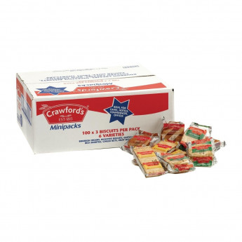 Crawfords Mini Pack Biscuits Assorted (Pack of 100) - Click to Enlarge