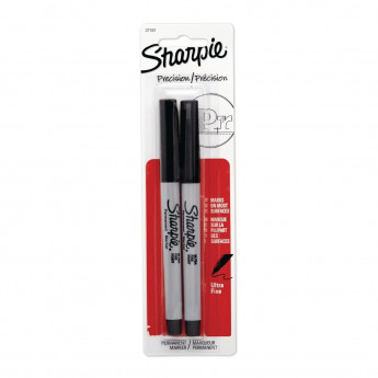 Sharpie Ultra Fine Permanent Marker Black (Pack of 2) - Click to Enlarge