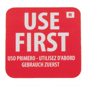Vogue Removable Use First Labels (Pack of 1000) - Click to Enlarge