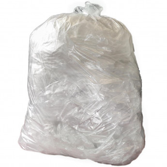 Jantex Medium Duty Recycled Bin Bag 12kg 90 ltr Clear (Pack of 200) - Click to Enlarge