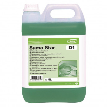 Suma Star D1 Washing Up Liquid Concentrate 5Ltr (2 Pack) - Click to Enlarge