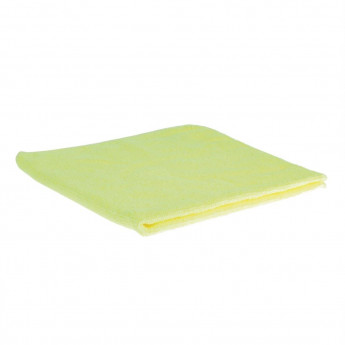 Jantex Microfibre Cloths Yellow (Pack of 5) - Click to Enlarge