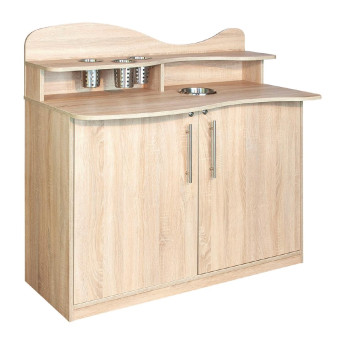 Coffee Station Oak Finish - Click to Enlarge