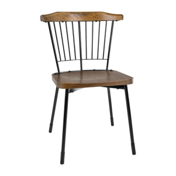 Bolero Scandi Side Chairs Black (Pack of 2) - Click to Enlarge