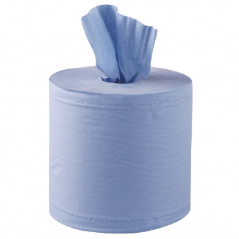 Big Boss Centrefeed Blue Rolls 2-Ply 150m (Pack of 6) - Click to Enlarge