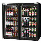 Autonumis EcoChill Double Hinged Door 3Ft Back Bar Cooler Black A215189