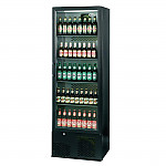 Infrico Upright Back Bar Cooler with Hinged Door in Black ZX10