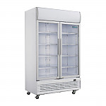 Polar G-Series Upright Display Cooler with Light Box 950Ltr