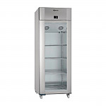 Gram Eco Twin 1 Glass Door 614Ltr Fridge Vario Silver