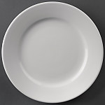Athena Hotelware Wide Rimmed Plates 165mm White (Pack of 12)