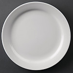 Olympia Whiteware Wide Rimmed Plates 165mm (Pack of 12)