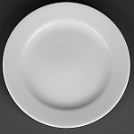 Royal Porcelain Classic White Wide Rim Plates 210mm (Pack of 12)
