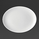 Utopia Pure White Oval Plates 250mm (Pack of 24)