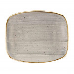 Churchill Stonecast Rectangular Plates Peppercorn Grey 126 x 154mm