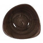 Churchill Stonecast Patina Triangular Bowls Black 235mm (Pack of 12)