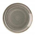 Churchill Stonecast Round Coupe Plate Peppercorn Grey 217mm (Pack of 12)