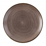 Churchill Stonecast Raw Evolve Coupe Plate Brown 286mm (Pack of 12)