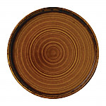 Dudson Harvest Brown Walled Plate 220mm (Pack of 6)