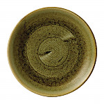 Stonecast Plume Olive Coupe Plate 11 1/4 