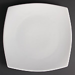 Olympia Whiteware Rounded Square Plates 305mm (Pack of 6)