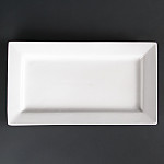 Olympia Lumina Wide Rim Rectangular Plates 310mm (Pack of 2)