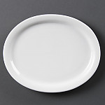 Olympia Whiteware Oval Platters 202mm (Pack of 6)